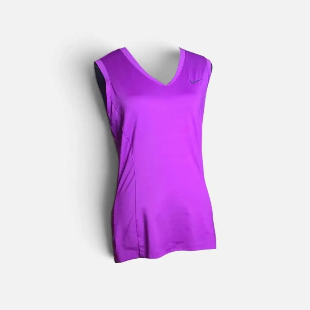 Nike Golf Women's Dri-Fit V-Neck Sleeveless Athletic Performance Tank Top